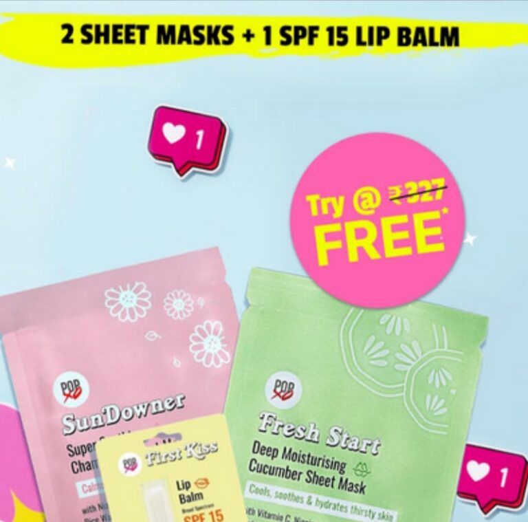 POPxo Sample: Get a Free 2 Sheet Mask + Lip Balm Bonus Zon
